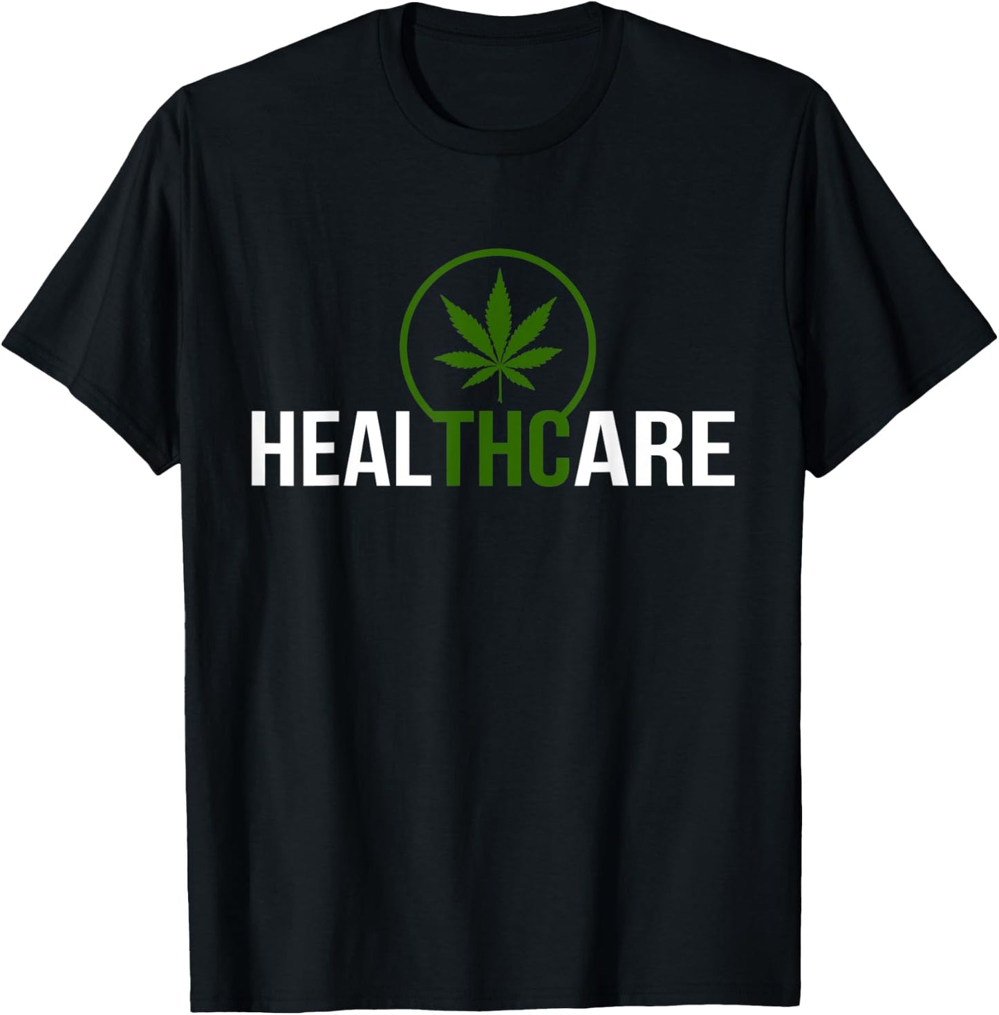 THC Healthcare Cannabis 420 Medical Marijuana T-Shirt - T-Shirt | Black