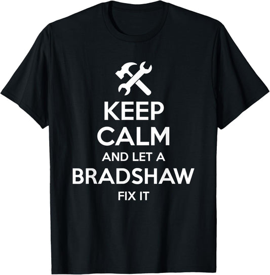 BRADSHAW Funny Surname Birthday Family Tree Reunion Gift T-Shirt - T-Shirt | Black