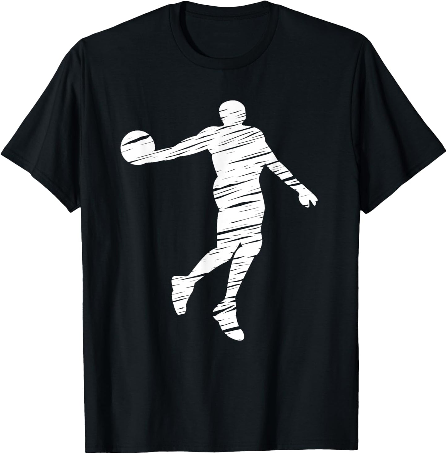 Basketball player retro lines T-Shirt - T-Shirt | Black
