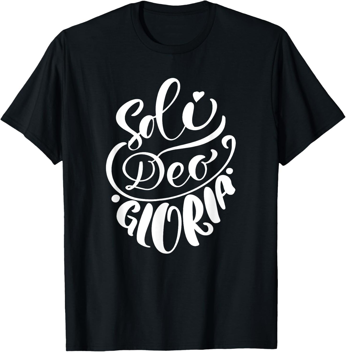 Soli Deo Gloria | Glory to God Alone |Christian Women T-Shirt - T-Shirt | Black