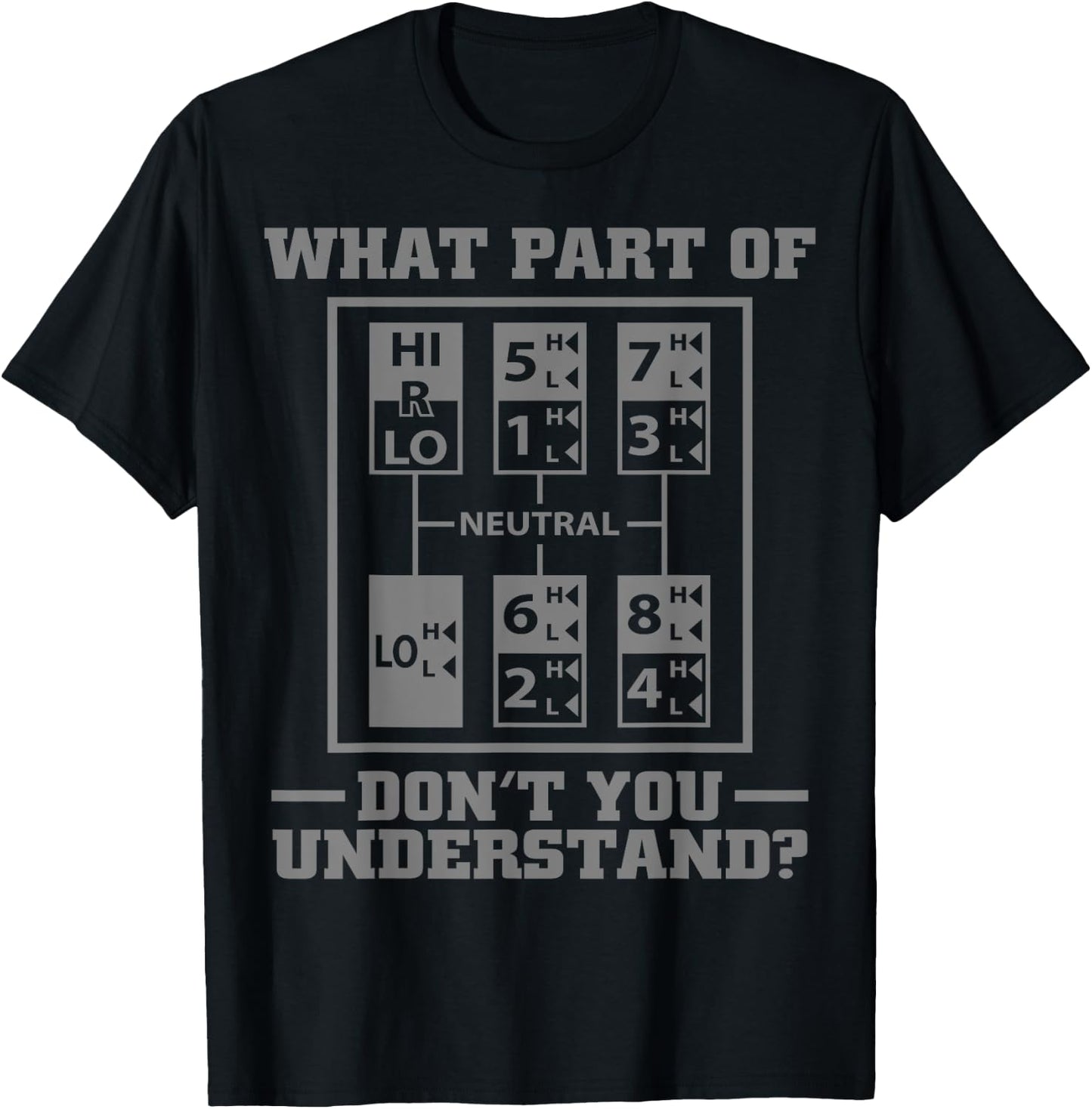 Funny Trucker Design Big Rig Trucker Truck Driver T-Shirt - T-Shirt | Black