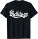 Bulldogs School Sports Fan Team Spirit Vintage Retro T-Shirt - T-Shirt | Black
