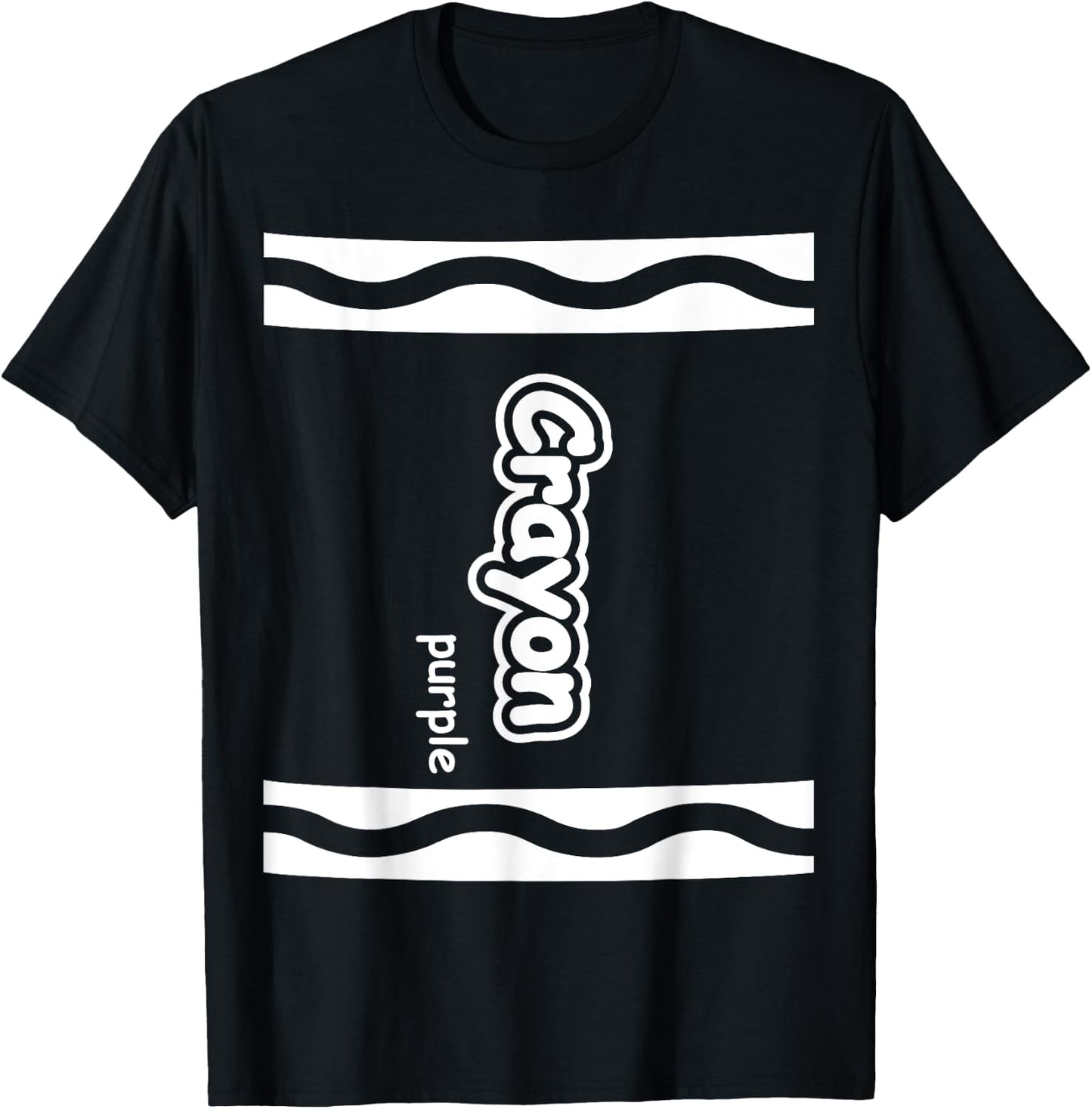 Purple Crayon Easy Halloween Costume Cute (Dark) T-Shirt - T-Shirt | Black