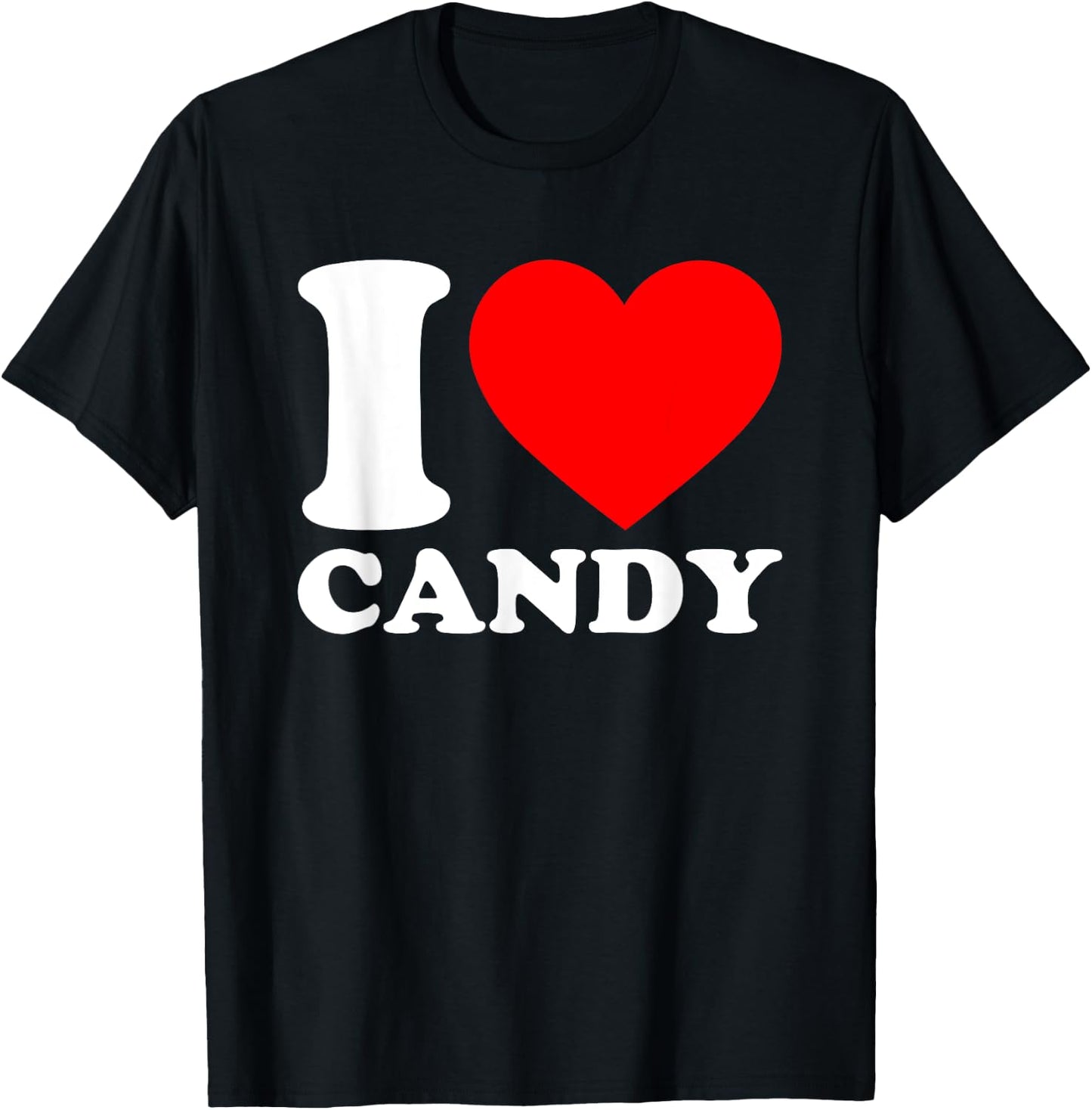 I Love Candy T-Shirt - T-Shirt | Black