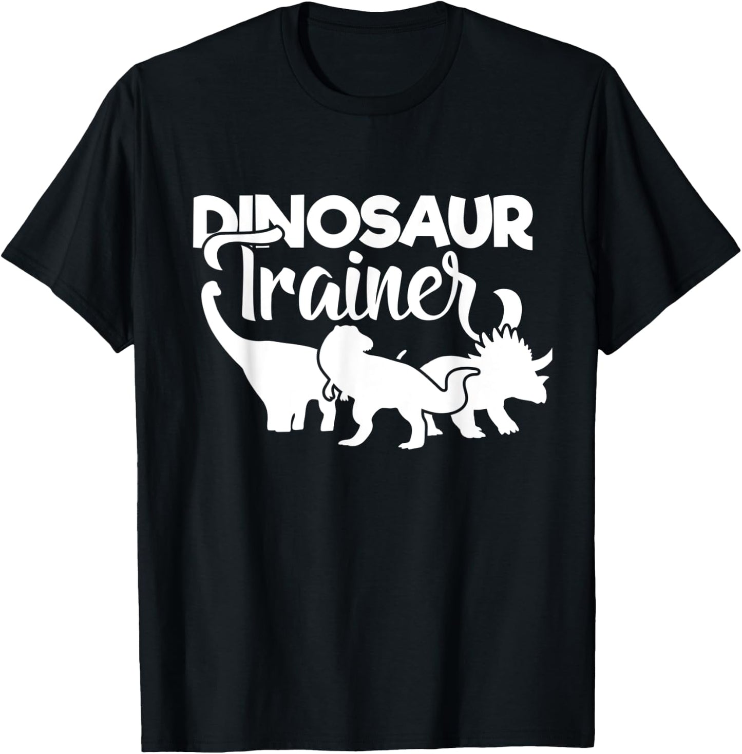 Dinosaur Trainer Lazy Halloween Dino Training Dinosaur Lover T-Shirt - T-Shirt | Black