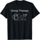 Funny Group Therapy for Beer and Wine Drinkers T-Shirt - T-Shirt | Black