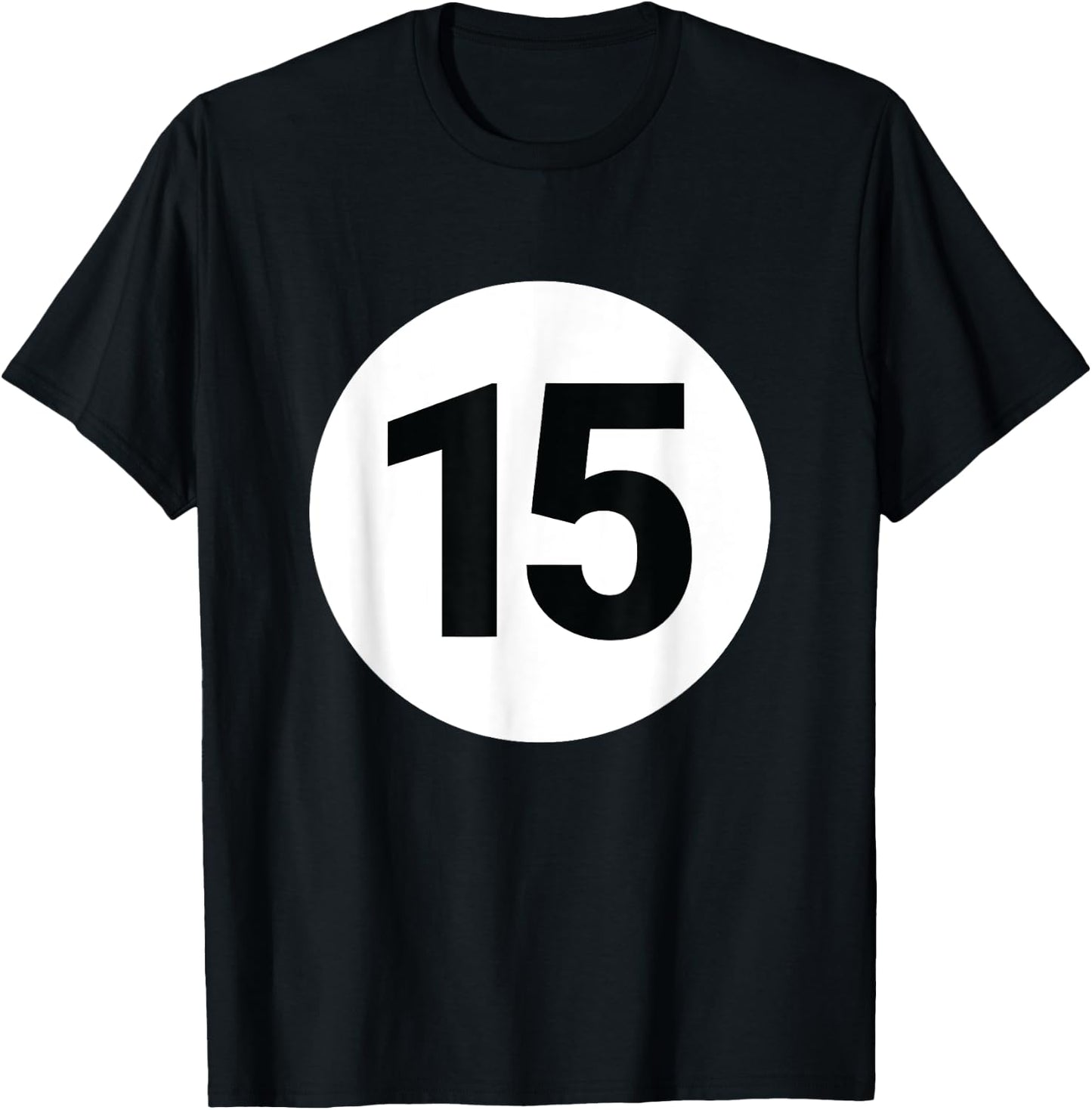 8 Pool Ball 15 Billiards Costume Halloween Group Matching T-Shirt - T-Shirt | Black