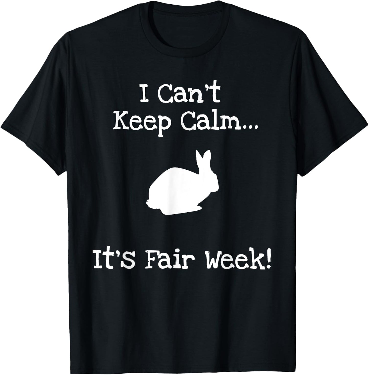 State and County Fair - Show Rabbit Livestock Animal Showing T-Shirt - T-Shirt | Black