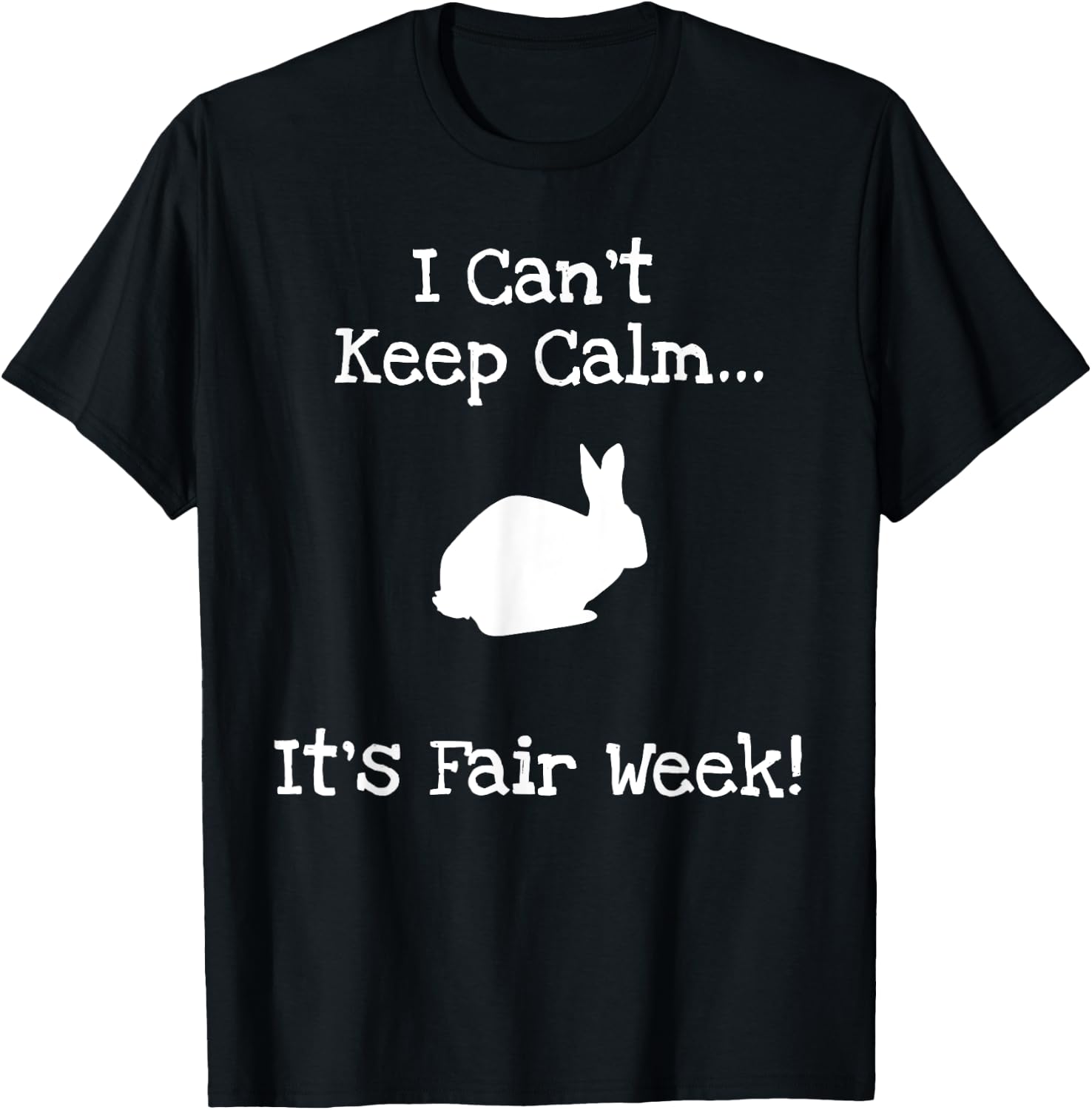 State and County Fair - Show Rabbit Livestock Animal Showing T-Shirt - T-Shirt | Black