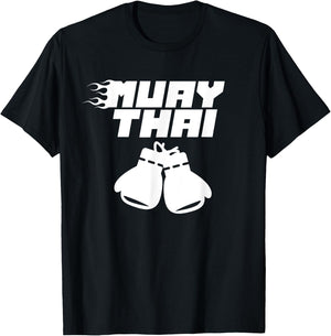 Muay Thai Martial Arts Fighter Hobby Boxing T-Shirt - T-Shirt | Black