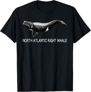 North Atlantic Right Whale Lover T-Shirt - T-Shirt | Black