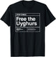 Stop China Free the Uyghurs T-Shirt - T-Shirt | Black