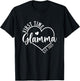 First time Glamma Est 2025 Grandparents Baby Announcement T-Shirt - T-Shirt | Black