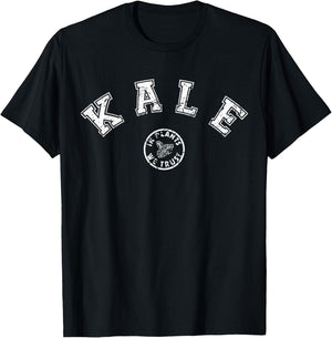 Kale Lover In Plants We Trust Vegan Plant Based Gardening T-Shirt - T-Shirt | Black