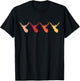 Vintage Deer Retro Deer Silhouette Cute Deer 80s 90s Style T-Shirt - T-Shirt | Black
