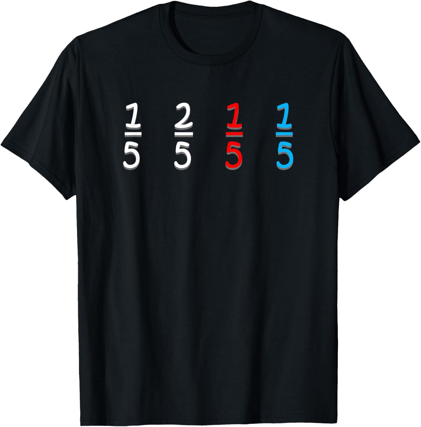 Funny Math Fraction Humor Mathematicians T-Shirt - T-Shirt | Black