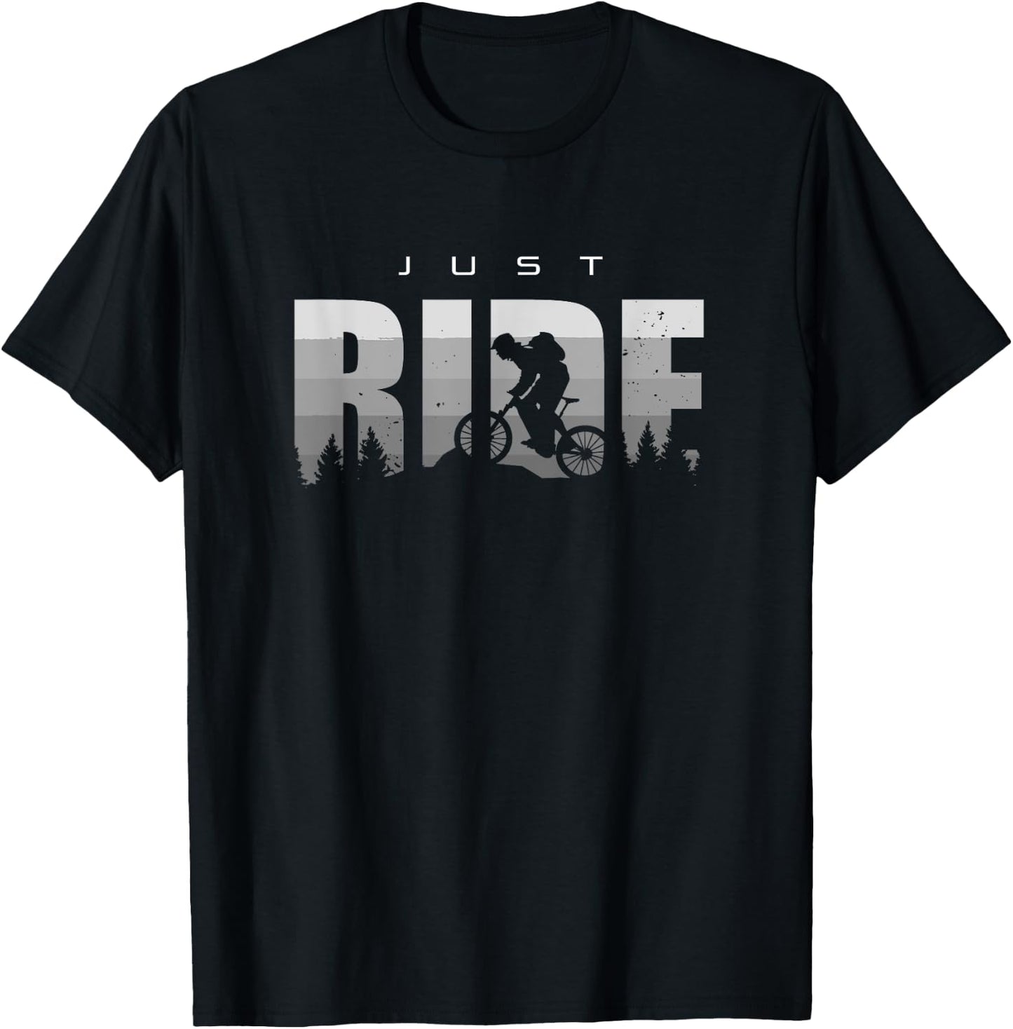 MTB Mountain Bike Apparel - MTB Mountain Bike T-Shirt - T-Shirt | Black