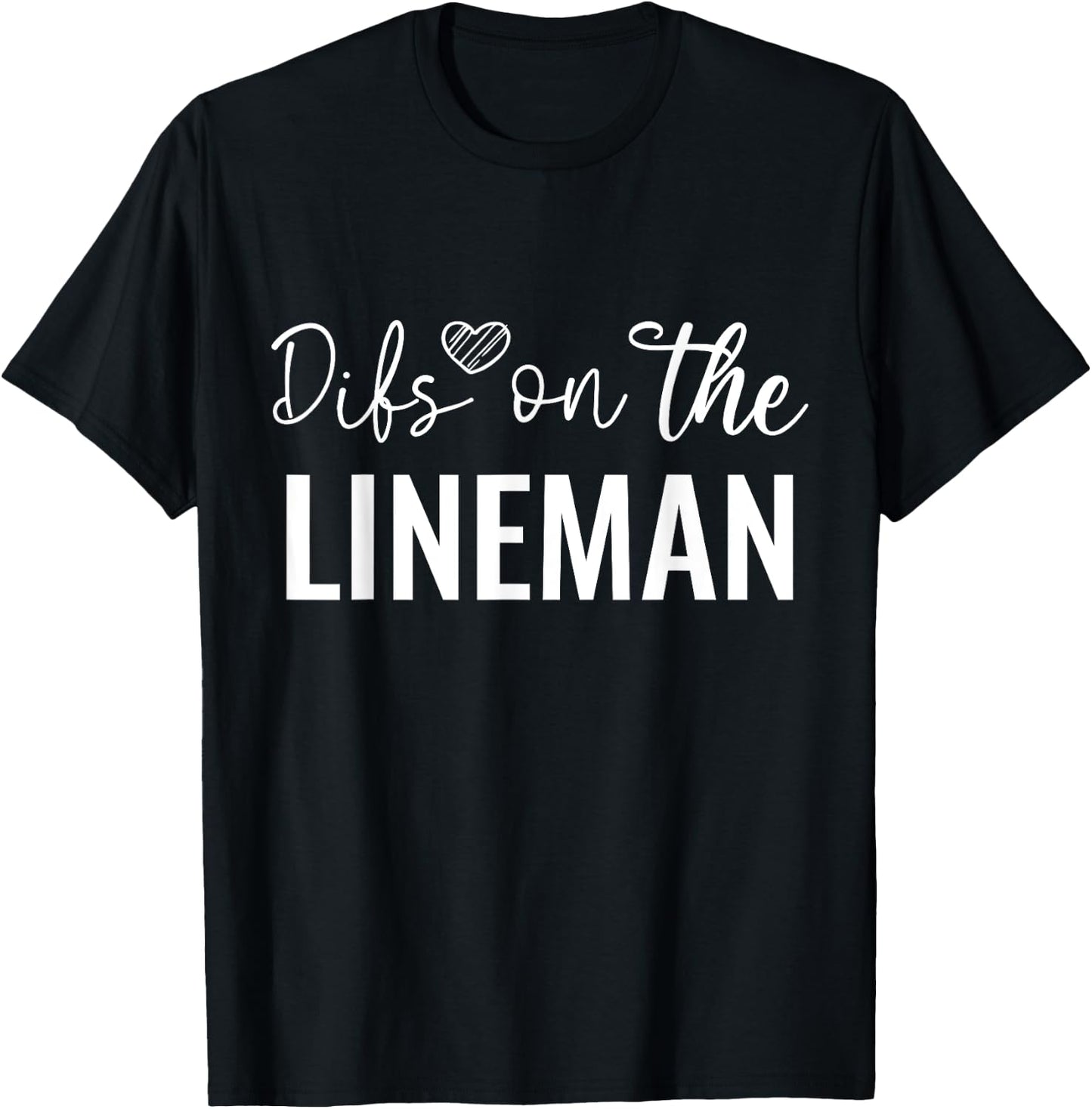 Funny sarcastic Dibs on the Lineman Electrician T-Shirt - T-Shirt | Black