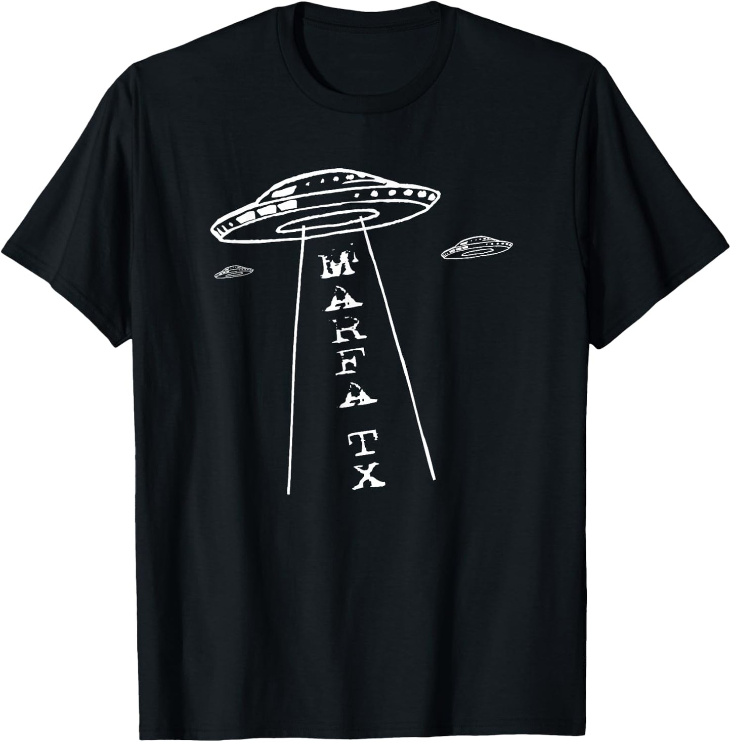 Marfa Texas UFO Lights Tractor Beam Abduction Souvenir T-Shirt - T-Shirt | Black