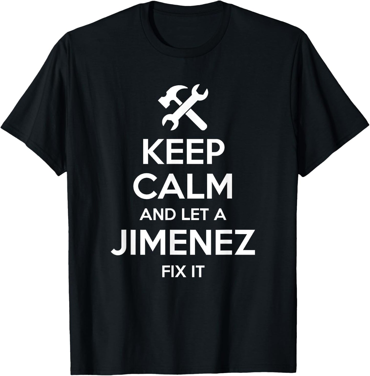 JIMENEZ Funny Surname Birthday Family Tree Reunion Gift T-Shirt - T-Shirt | Black