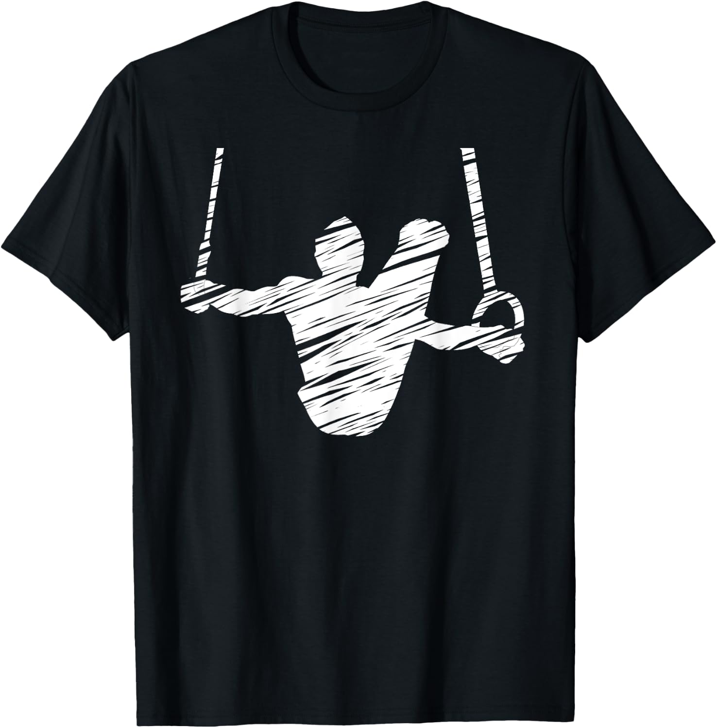 Motif gymnastics gymnast gymnastics fan vintage T-Shirt - T-Shirt | Black