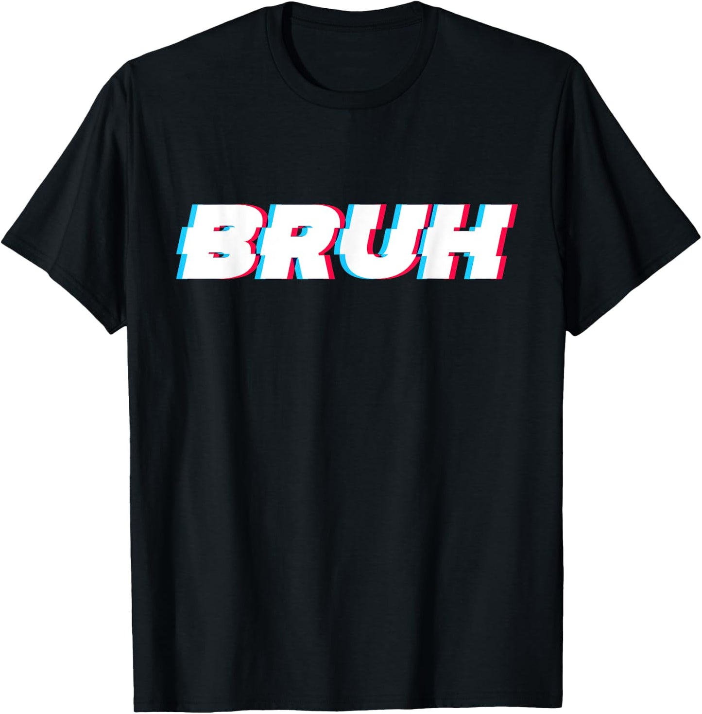 Bruh Funny Meme Saying Brother Greeting Gamer Slang Men Boys T-Shirt - T-Shirt | Black