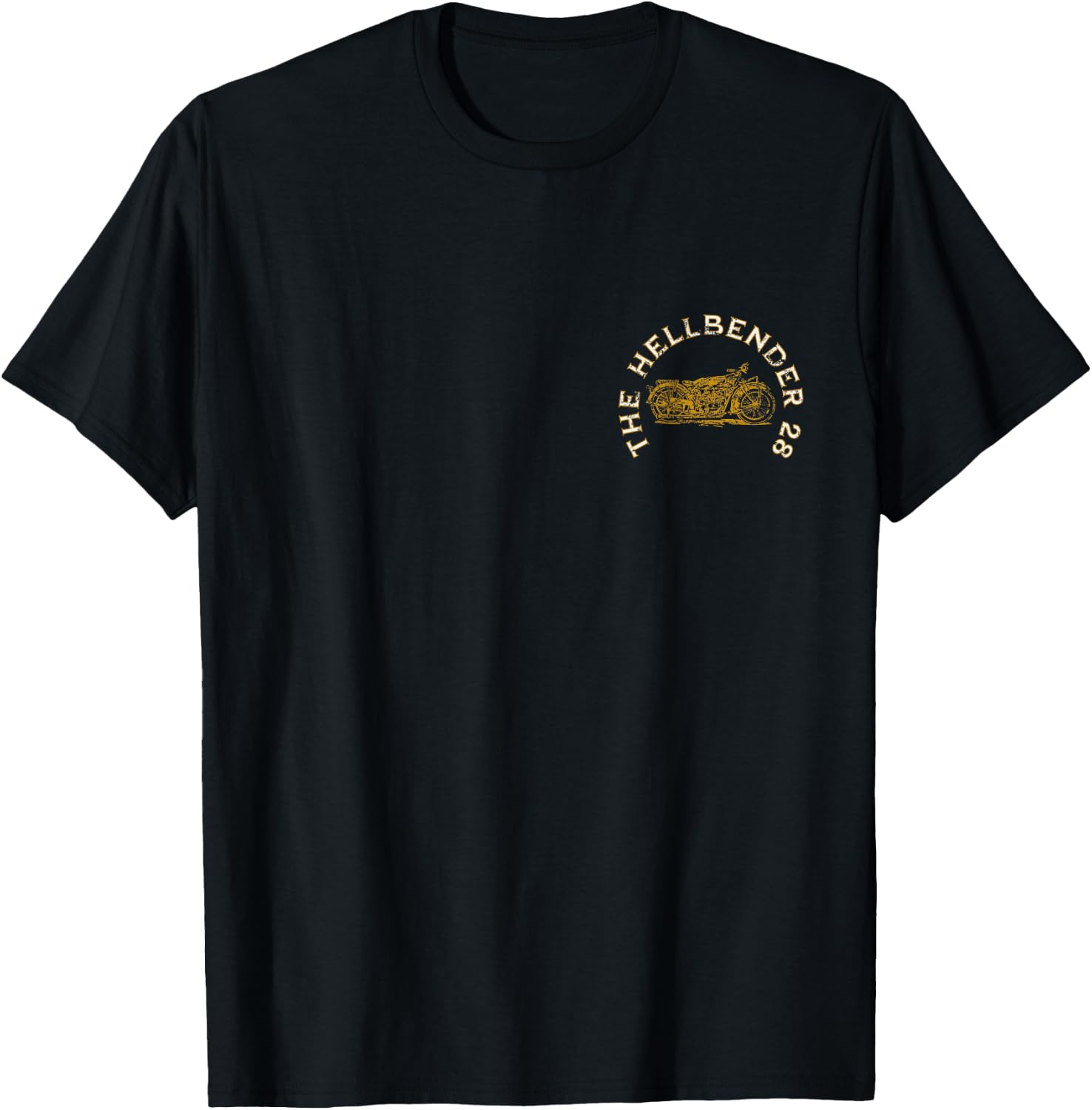 The Hellbender 28 NC USA Route 28 Motorcycle Ride T-Shirt - T-Shirt | Black