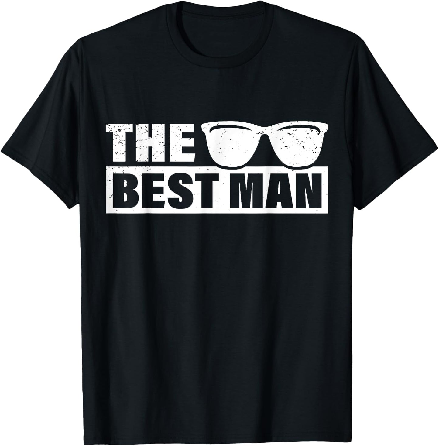 Best Man Wedding Groomsmen Funny Bridal Bachelor Party T-Shirt - T-Shirt | Black