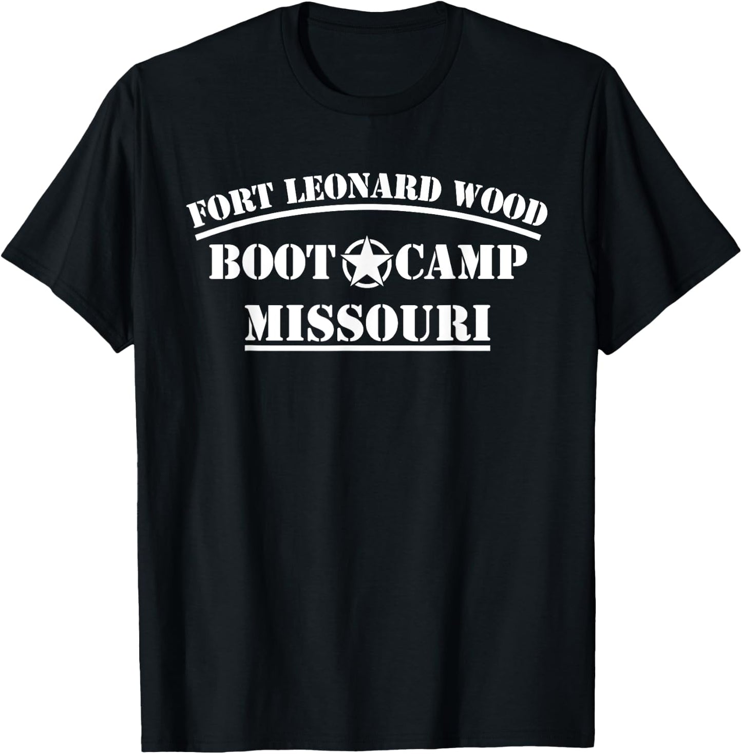 Military Grunt Combat Veteran Active Duty Enlisted Ft. Leonard Wood Boot Camp Basic Training BCT T-Shirt - T-Shirt | Black