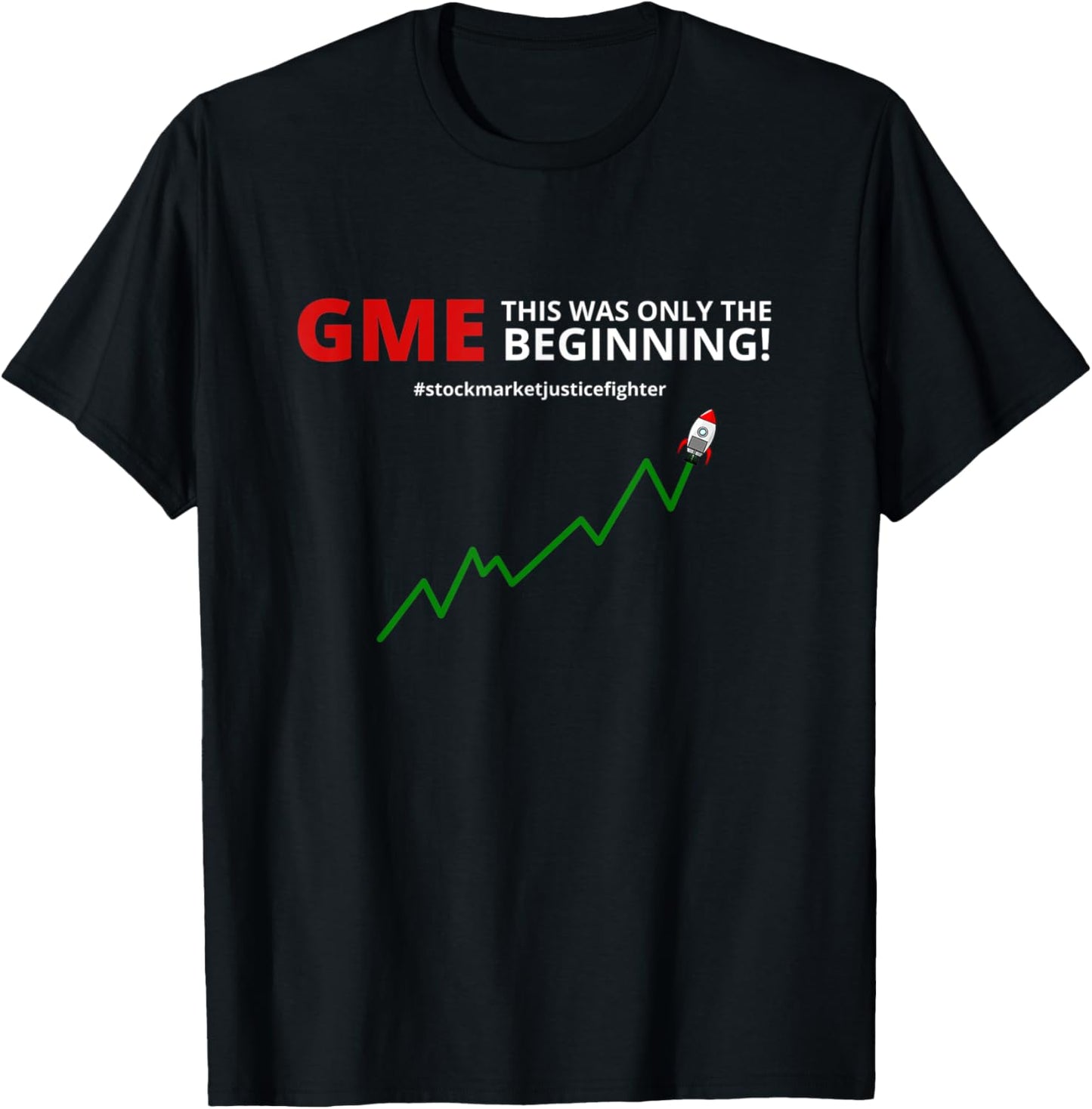 GME - Stock market justice fighter! The Beginning T-Shirt - T-Shirt | Black