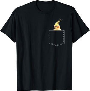The Cockatiel Elegant Cute Bird Parrot Funny Item T-Shirt - T-Shirt | Black