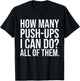 Funny Workout Saying Fitness Athlete Gym I All Push-Ups T-Shirt - T-Shirt | Black