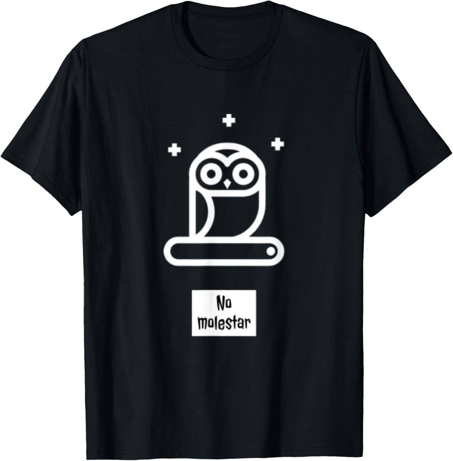 No molestar Night Barn Owl Hoot T-Shirt - T-Shirt | Black