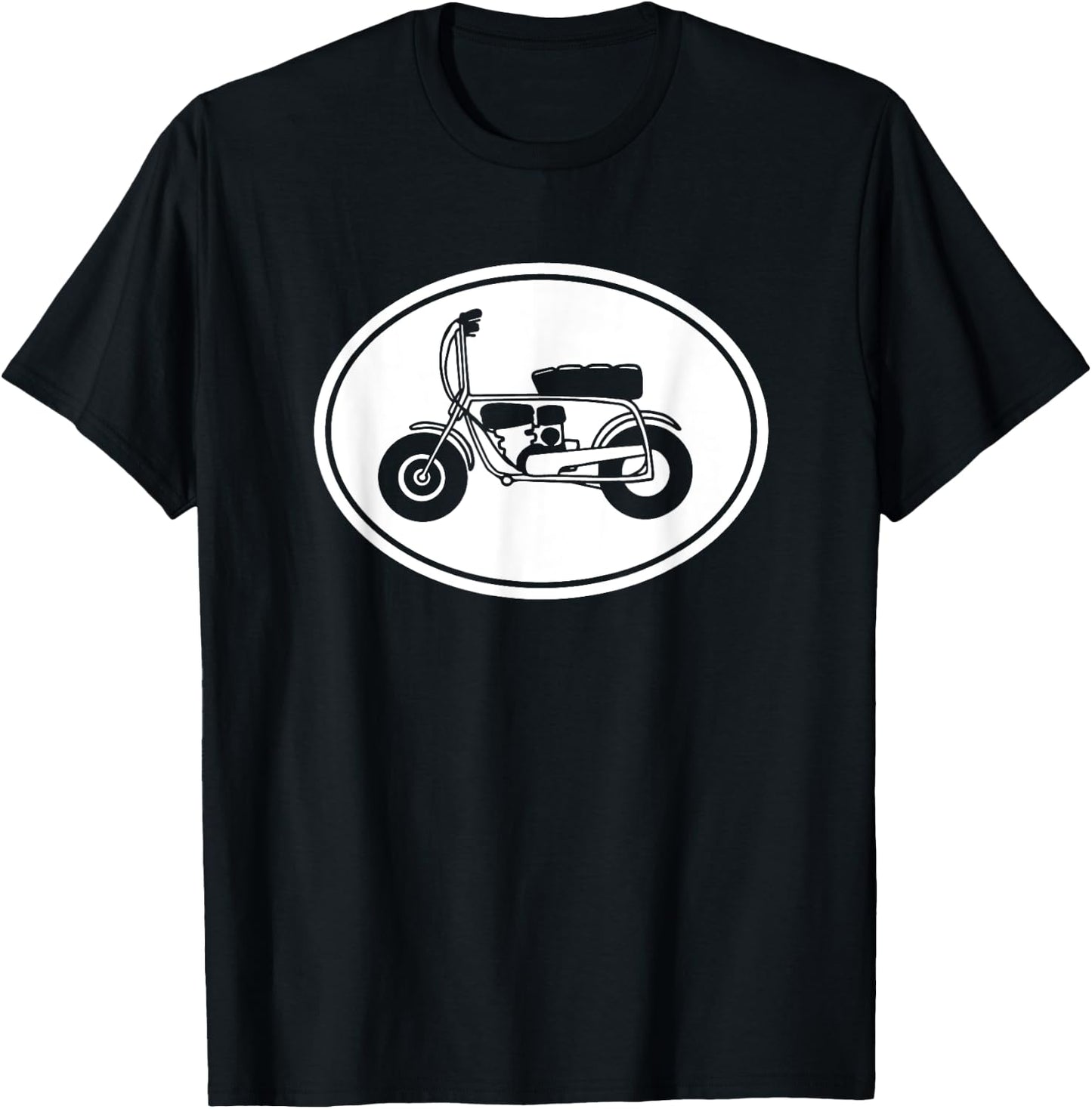 Vintage Mini Bike, Minibike Graphic T-Shirt - T-Shirt | Black