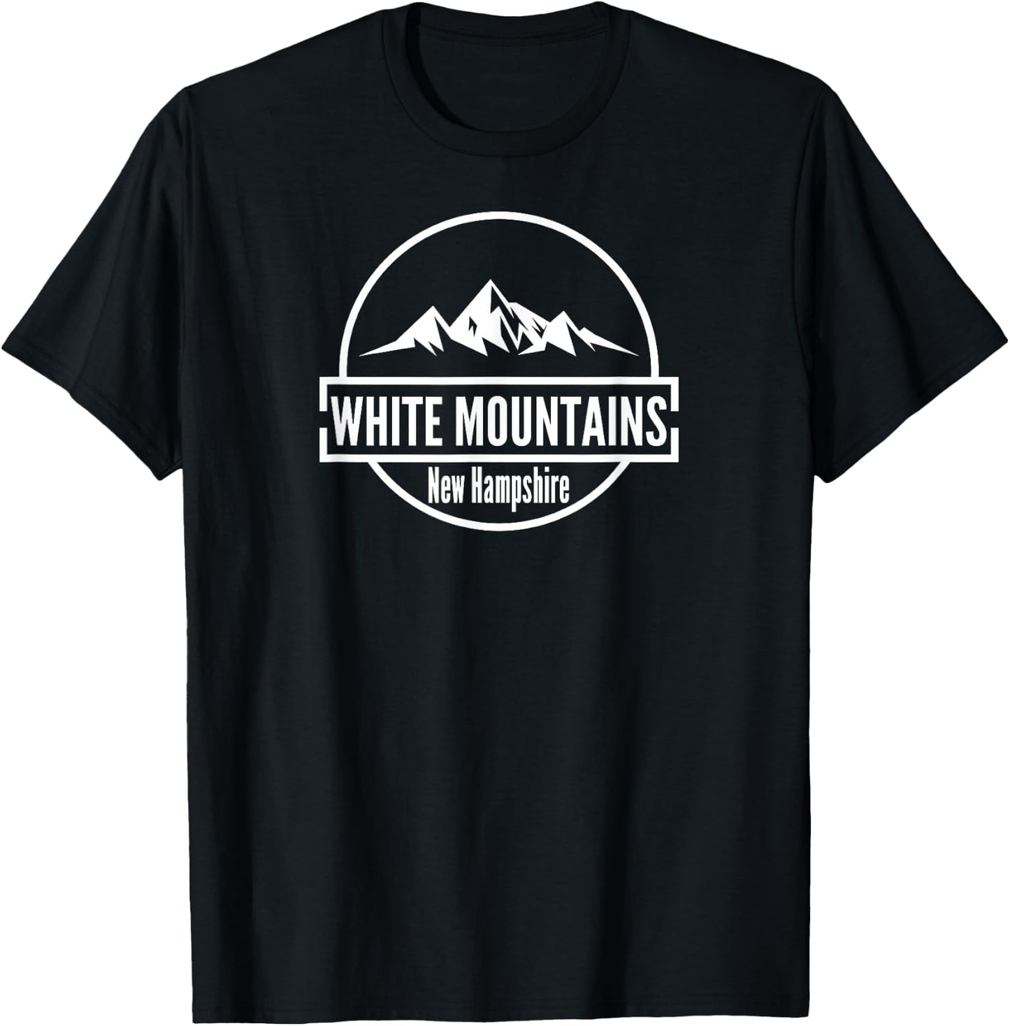 White Mountains New Hampshire T-Shirt - T-Shirt | Black