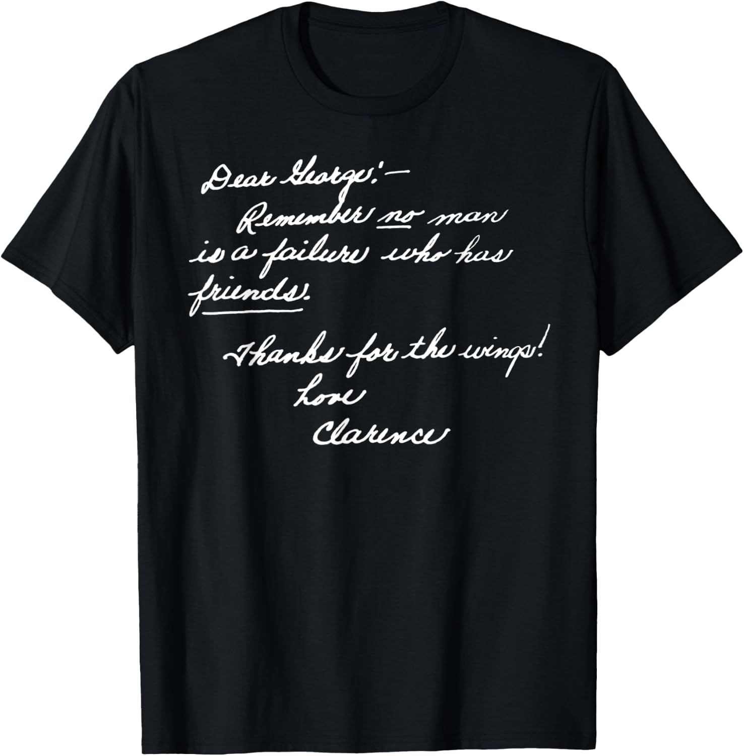 Vintage Christmas Classic It's a Wonderful Life T-Shirt - T-Shirt | Black