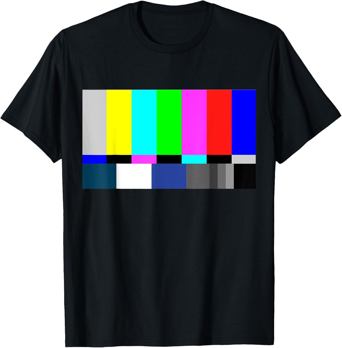 Nerdy Sheldon TV Test Pattern Color Geek Gift T-Shirt - T-Shirt | Black