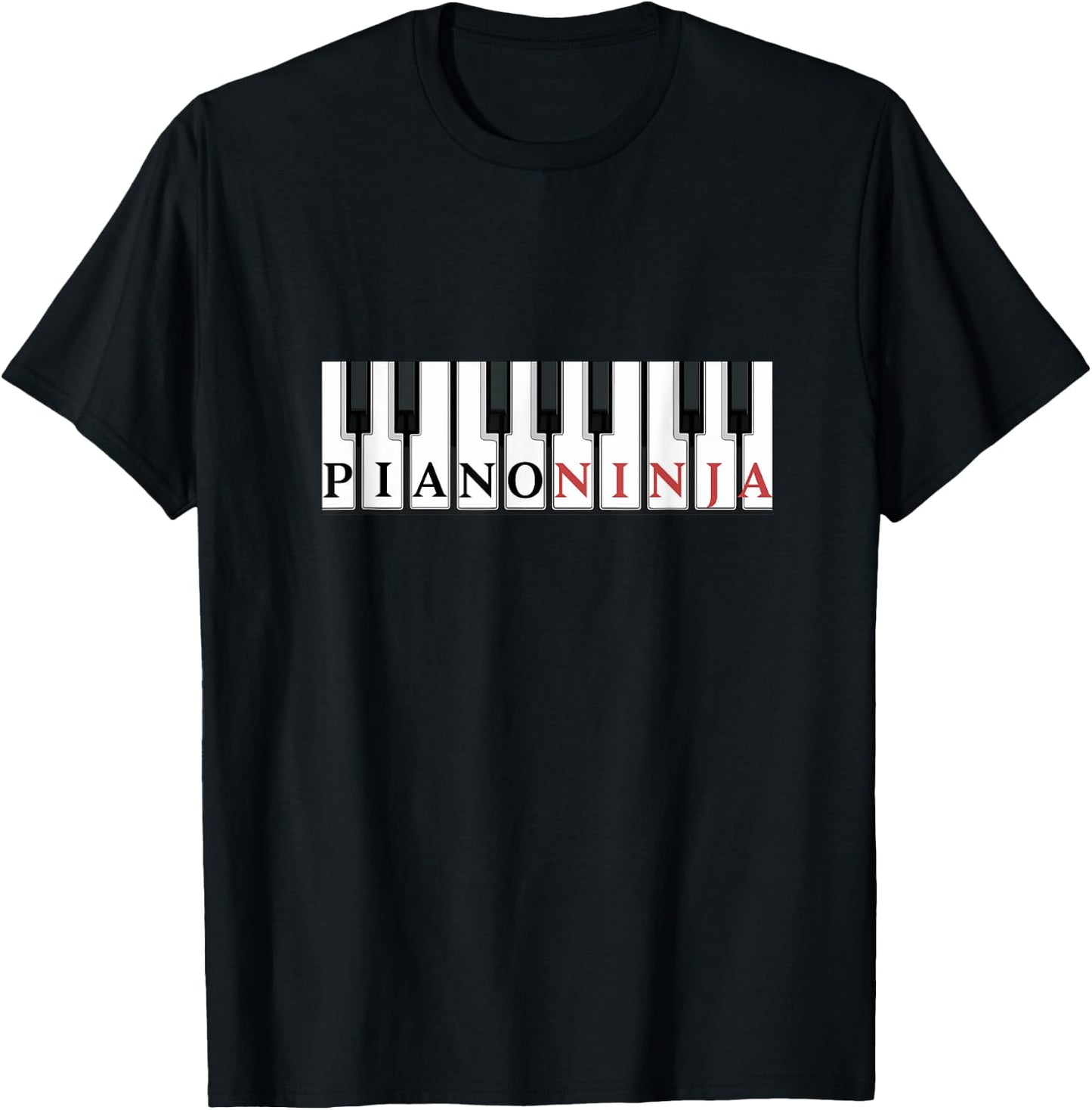 Piano Player Shirt - Piano Ninja T-Shirt - T-Shirt | Black