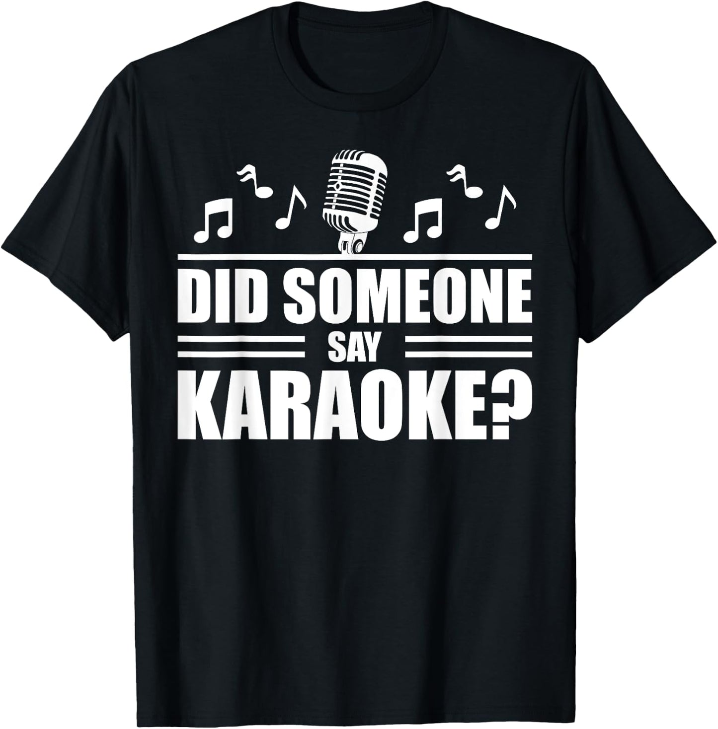 Funny Karaoke Designs Women Singing Music Lovers T-Shirt - T-Shirt | Black
