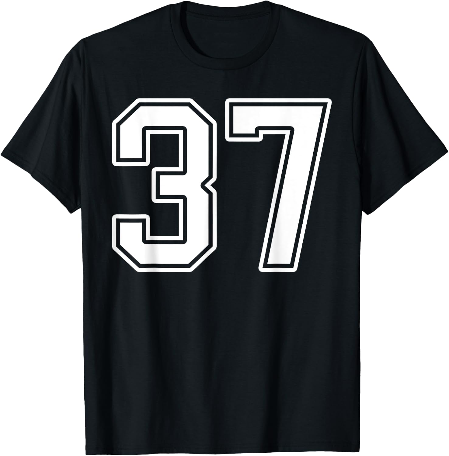 Number 37 Fan Player Jersey Style #37 Men Women Kids T-Shirt - T-Shirt | Black