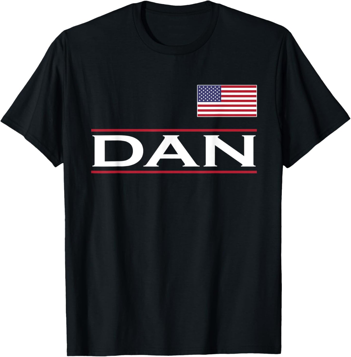 DAN Personalized Name Funny Birthday Gift T-Shirt - T-Shirt | Black