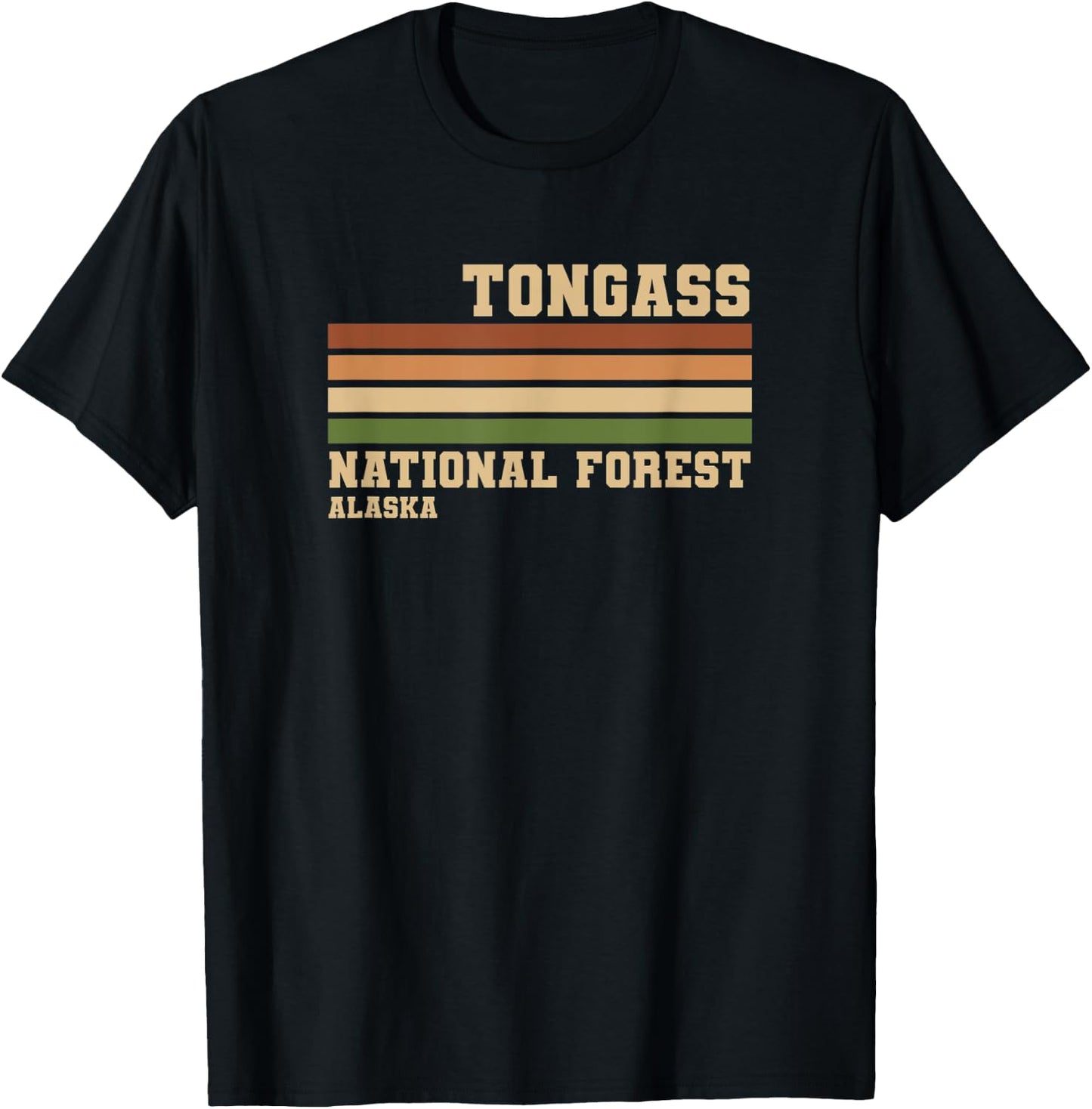 Tongass National Forest T-Shirt - T-Shirt | Black