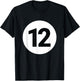 8 Pool Ball 12 Billiards Costume Halloween Group Matching T-Shirt - T-Shirt | Black