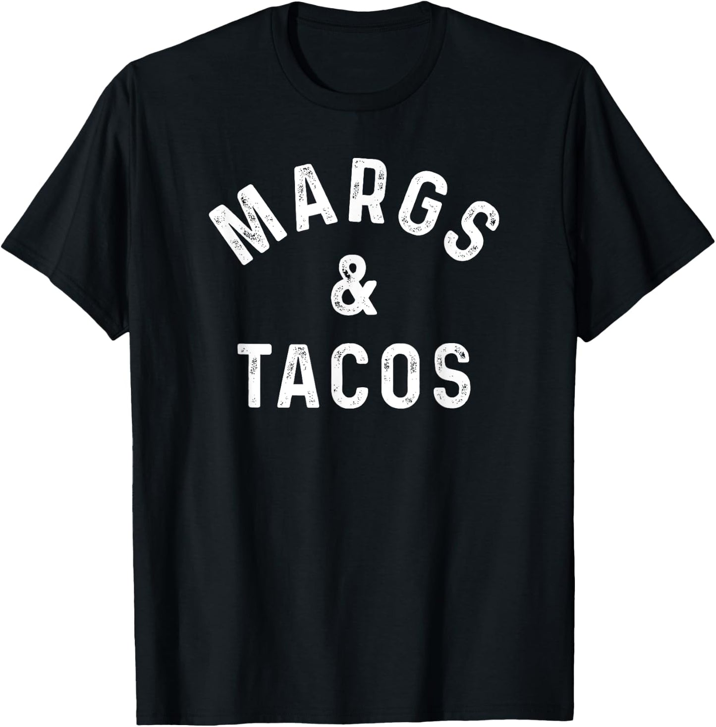 Margs & Tacos Funny Margarita Tequila Drinker Taco Lover T-Shirt - T-Shirt | Black