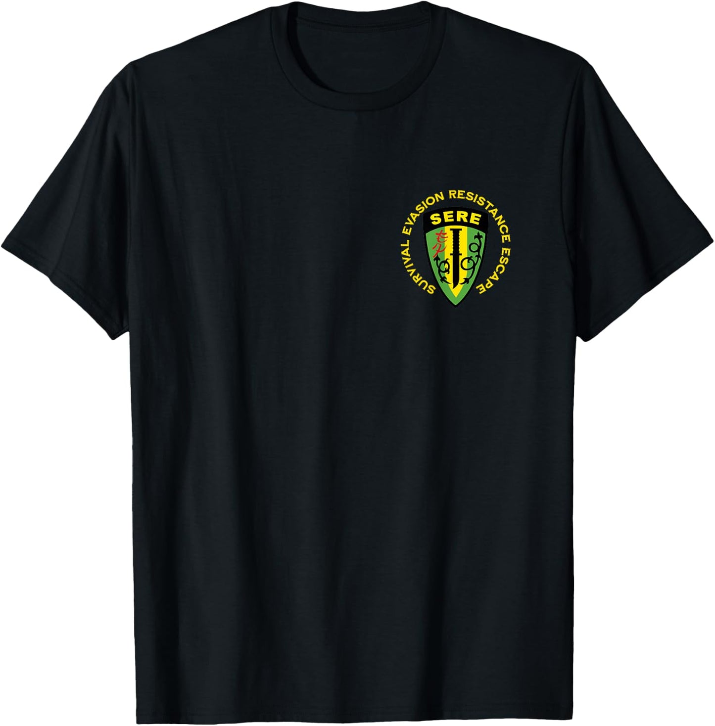 SERE Survival Evasion Resistance Escape School T-Shirt - T-Shirt | Black