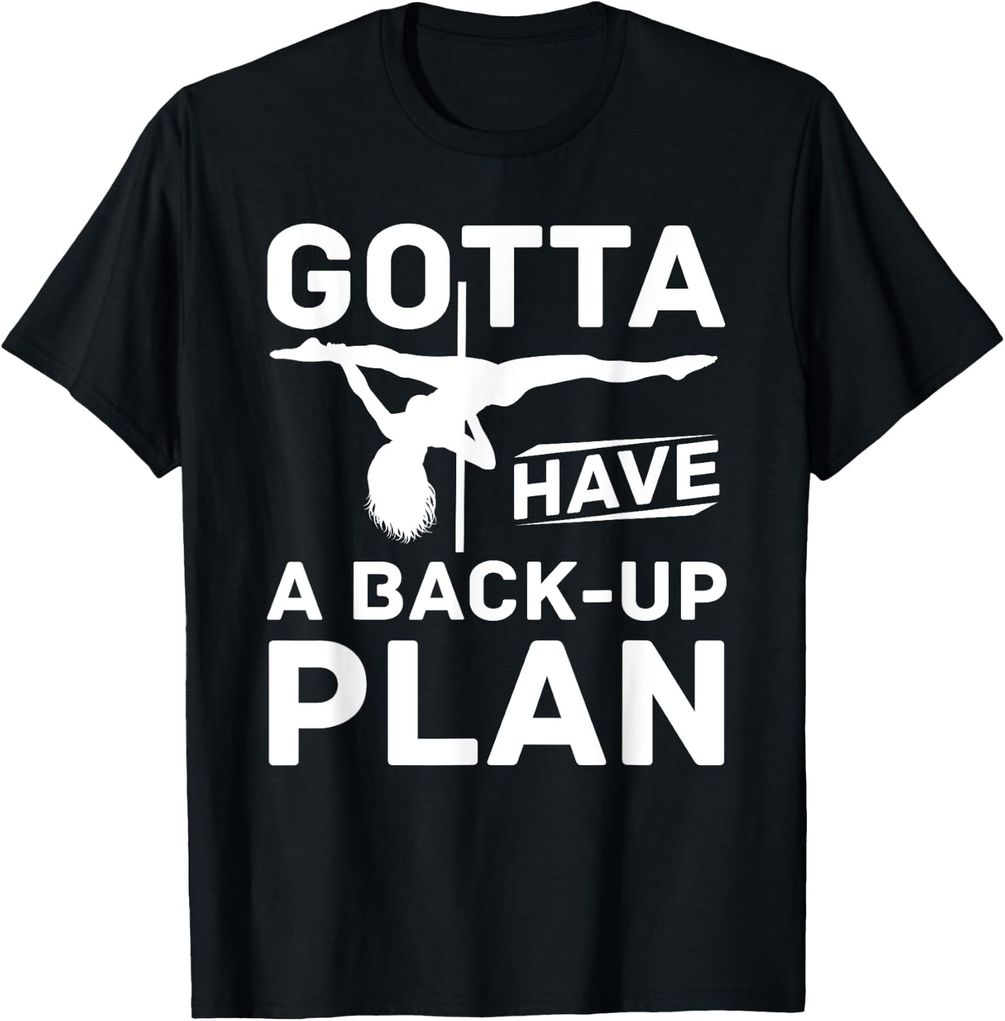 Pole Dancing Gifts & Accessories - Women's Black Modern Fun Pole Dance T-Shirt - T-Shirt | Black