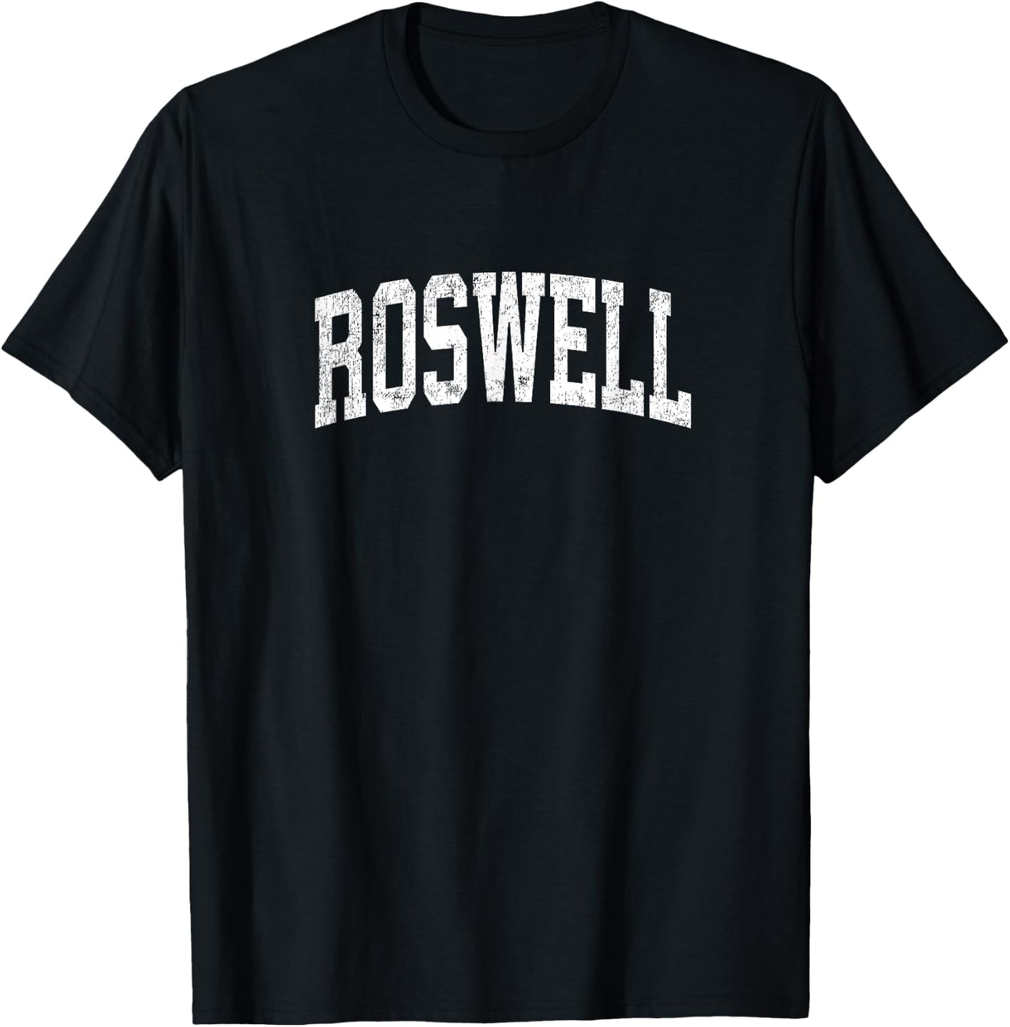 Roswell Georgia GA Vintage Athletic Sports Design T-Shirt - T-Shirt | Black