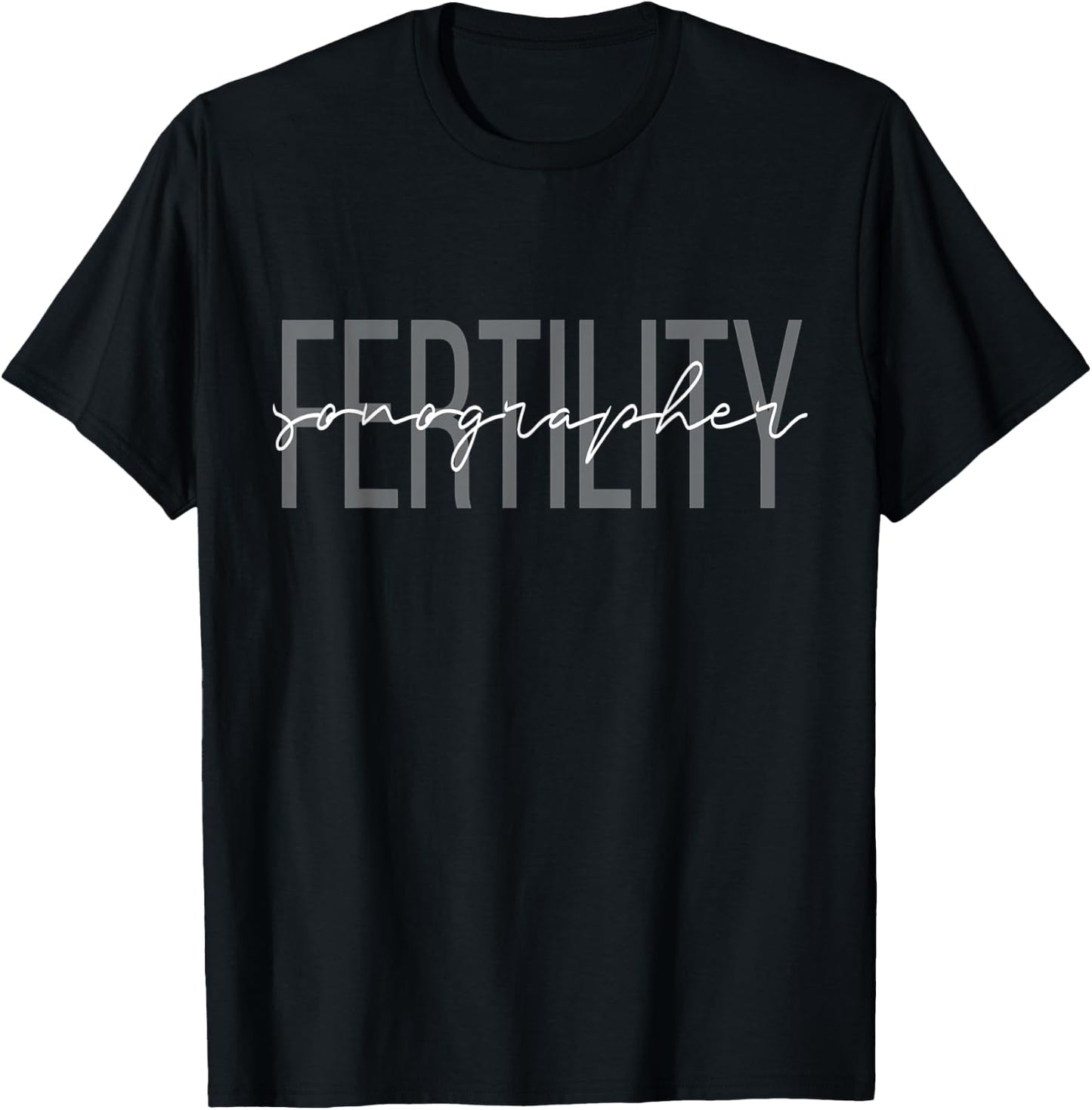 Fertility Sonographer Mother Baby Nurse Obstetric Baby T-Shirt - T-Shirt | Black