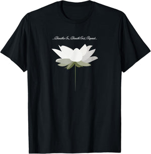 Namaste Lotus flower for yoga, meditation, and mindfulness T-Shirt - T-Shirt | Black