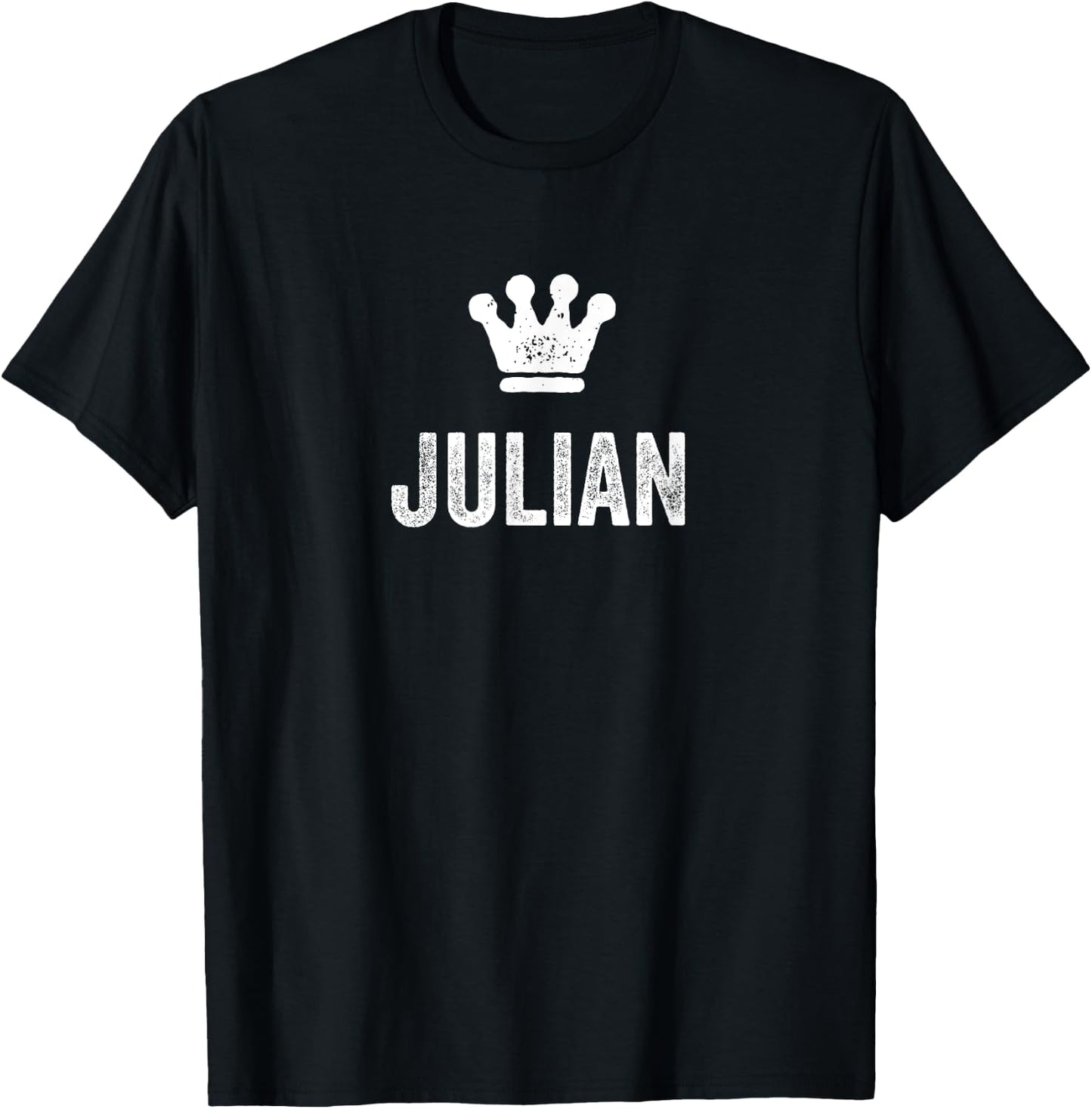 Julian the King / Crown & Name Design Called Julian T-Shirt - T-Shirt | Black